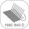 Kieszenie wykonane z nylonu 1680 i 840 D