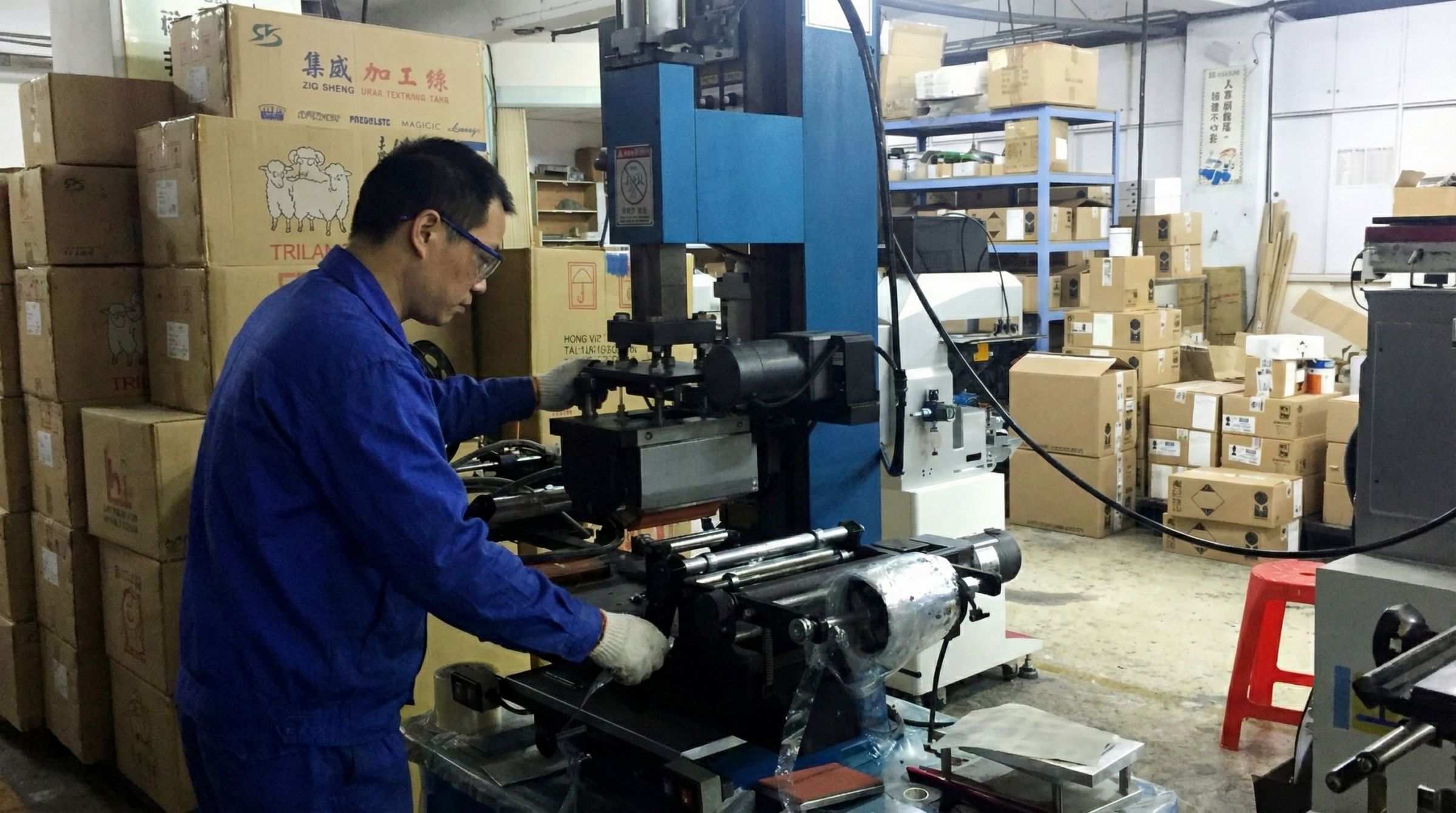 عملیات دستگاه چاپ پد برای تجهیزات غواصی