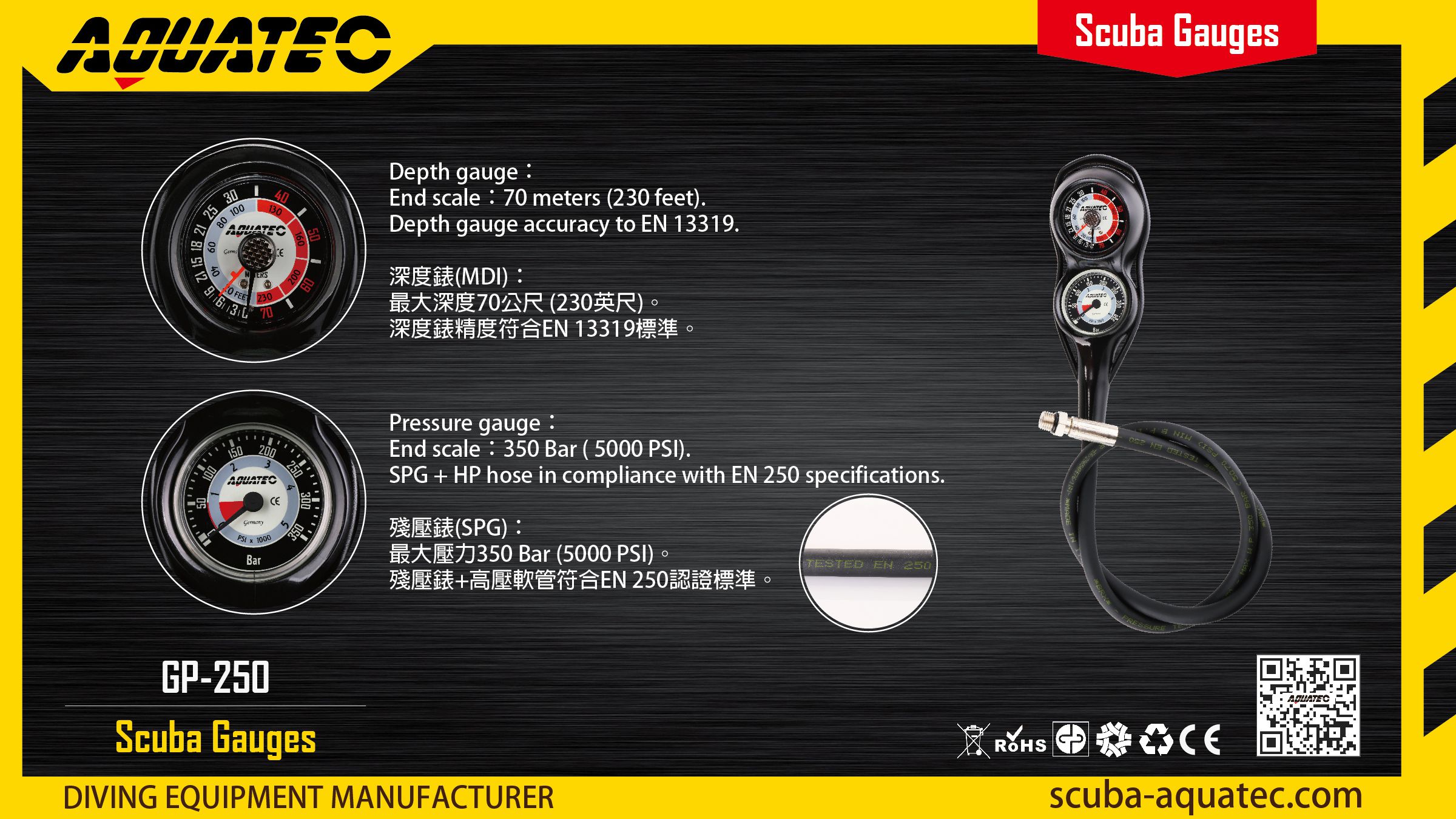 Scuba Compass Gauge