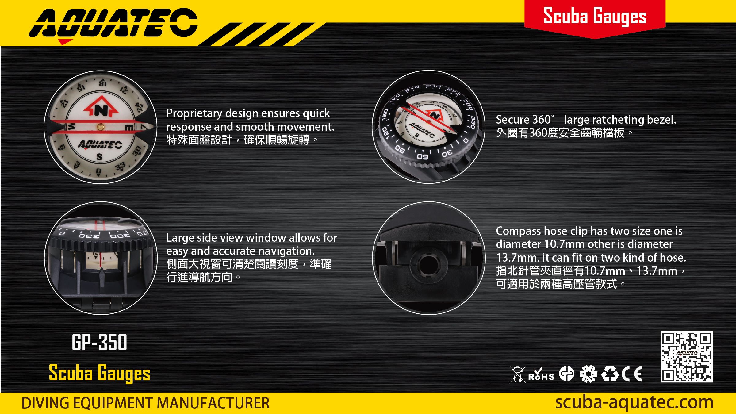 Scuba Compass Gauge