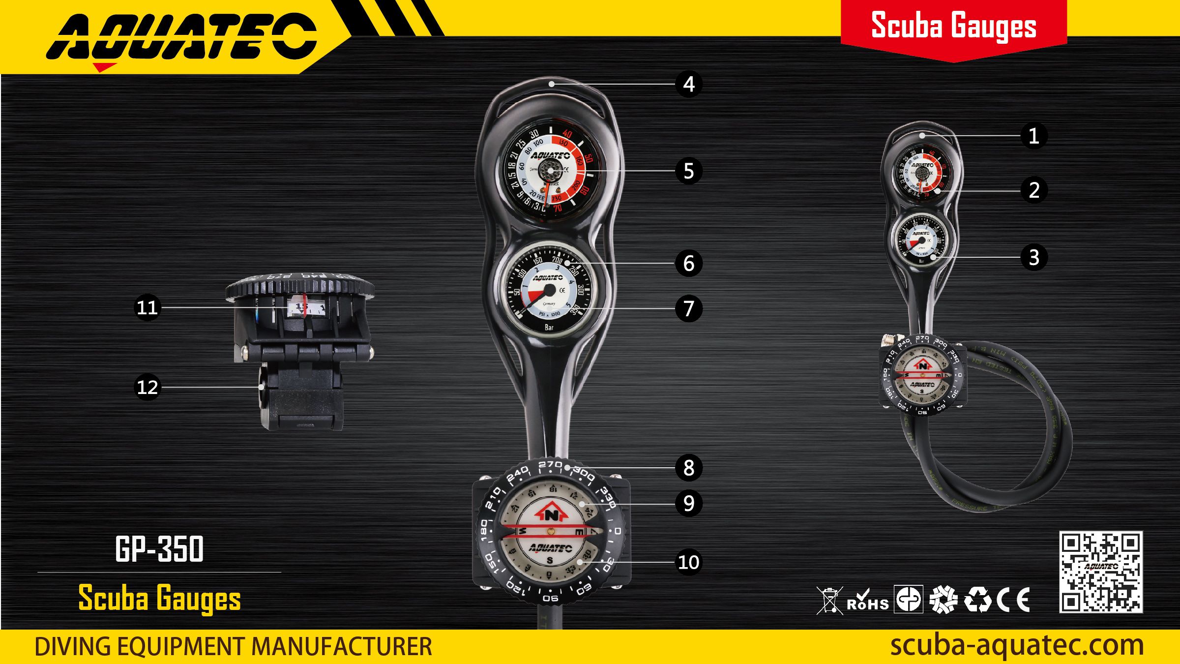 Scuba Compass Gauge