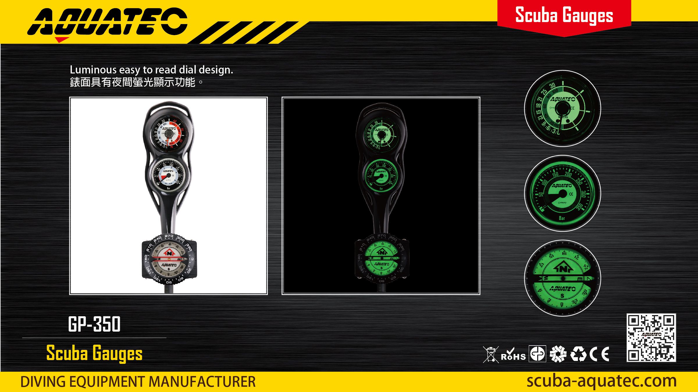 Scuba Compass Gauge