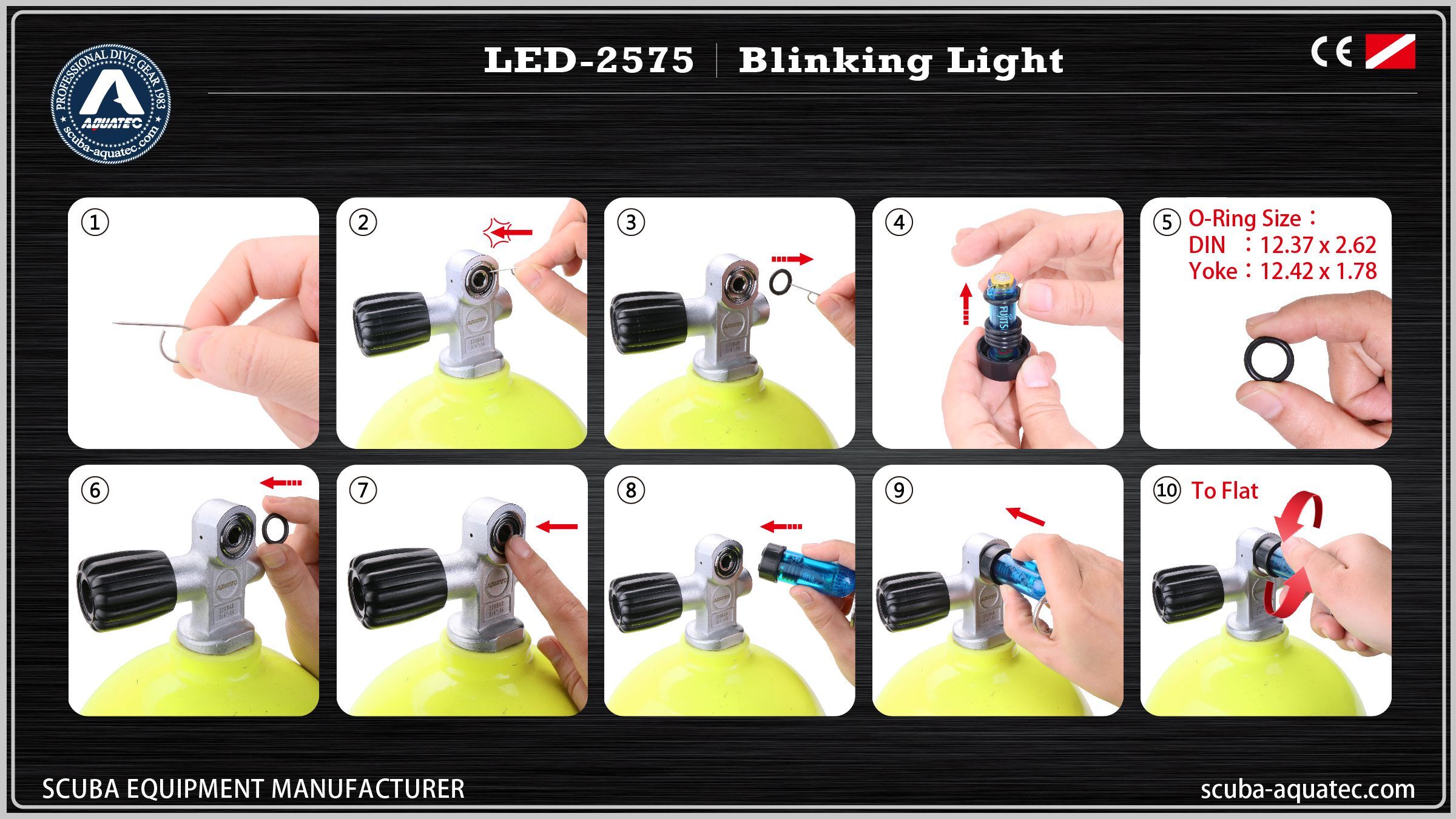 Clavis LED Scuba cum Fuga Coloris