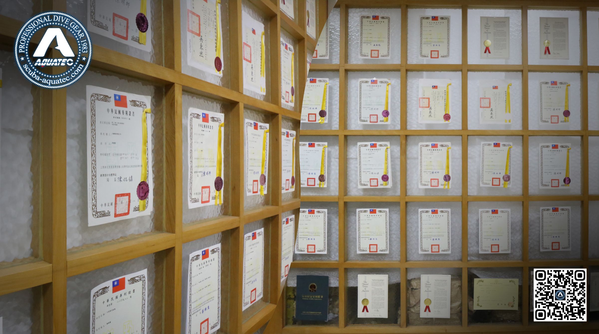 Patentes AQUATEC Globales, Praemium Excellentiae Taiwan, et Historia DEMA Show