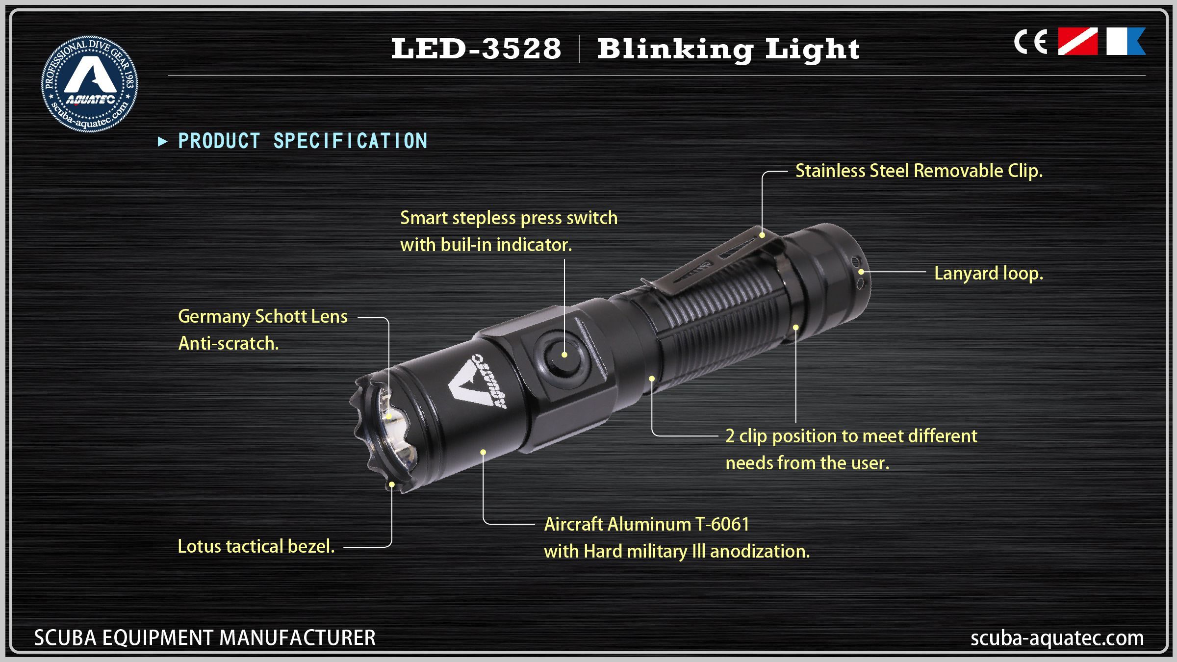 Lampe tactique de police Lampe de police