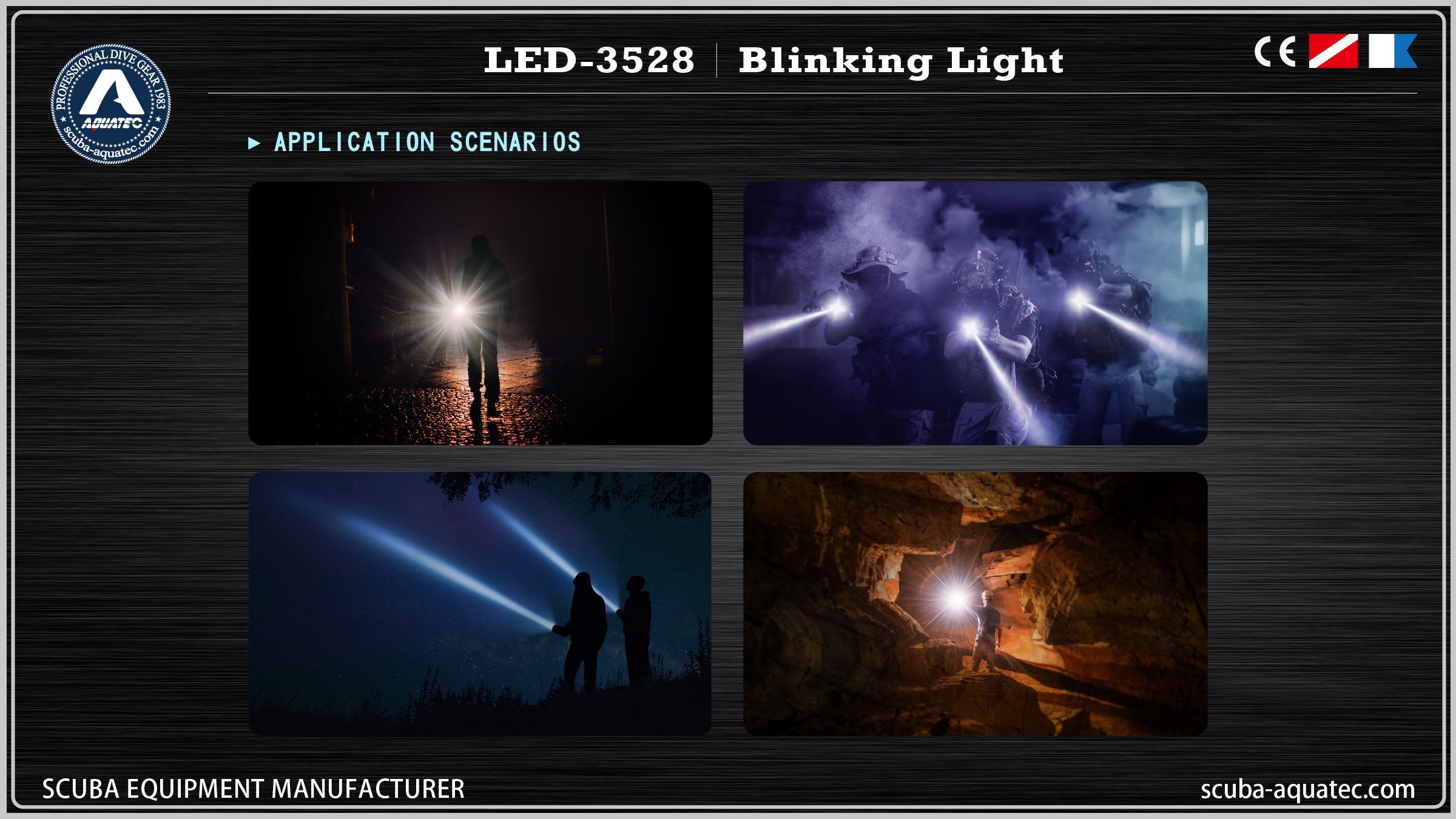 Lampe tactique de police Lampe de police