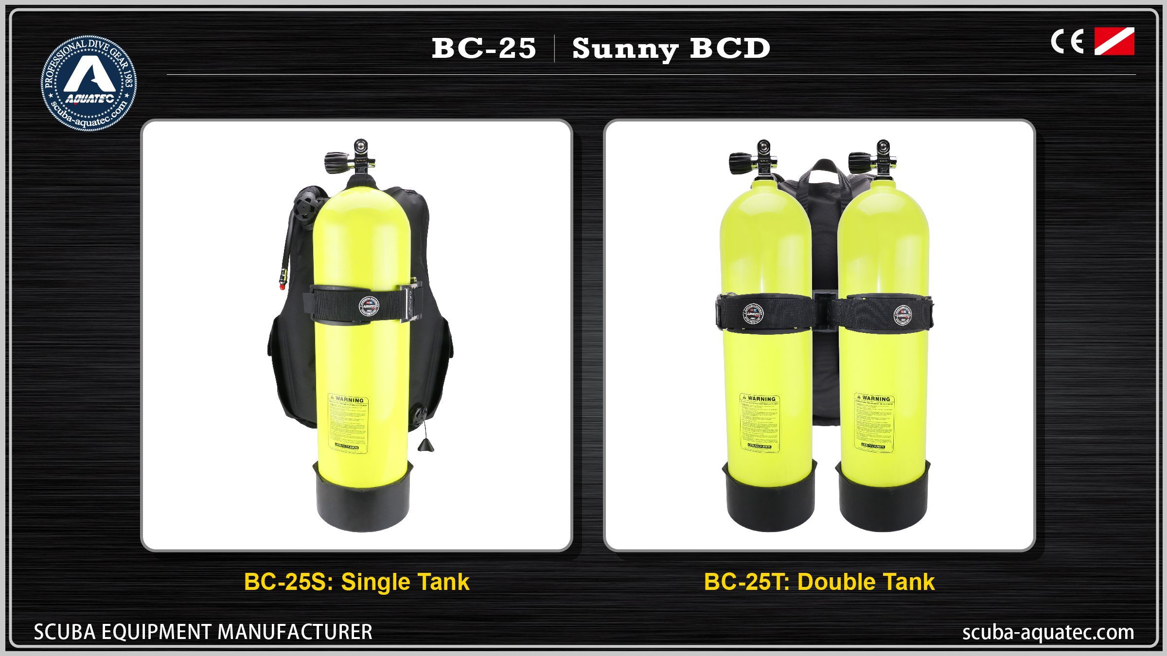 Aquatec BC-25 스쿠버 OW-라벨 BCD BC-25 아쿠아텍 다이브 샵을 위한 신뢰할 수 있는 렌탈 스쿠버 BCD