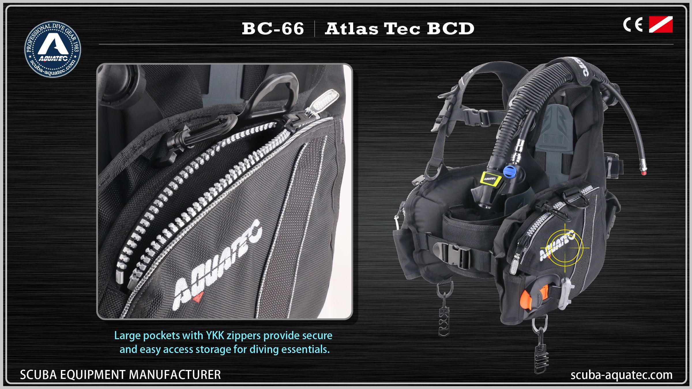 아쿠아텍 BC-25 초보자를 위한 저렴한 스쿠버 BCD Aquatec BC-66 아틀라스 프로 테크 하이엔드 성능