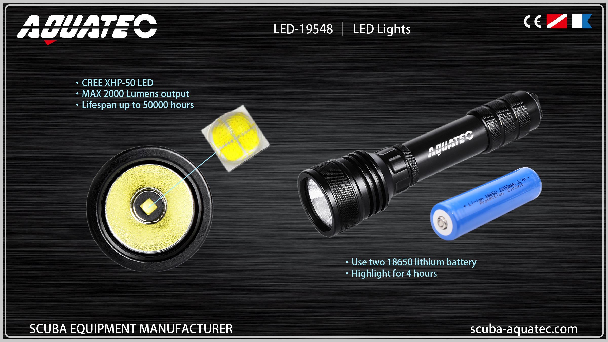 Luce tattica per immersioni