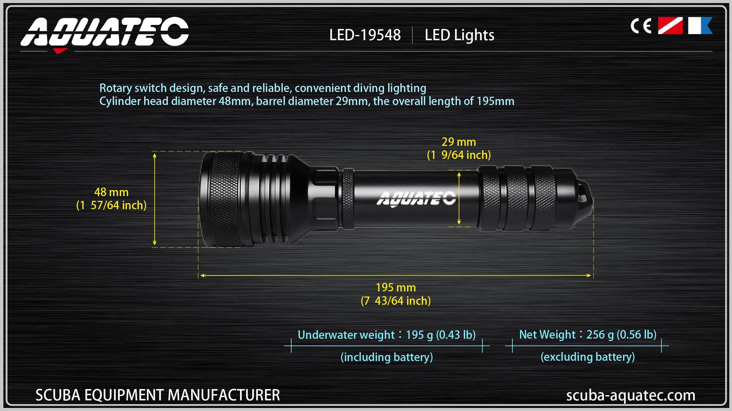 Luce tattica per immersioni