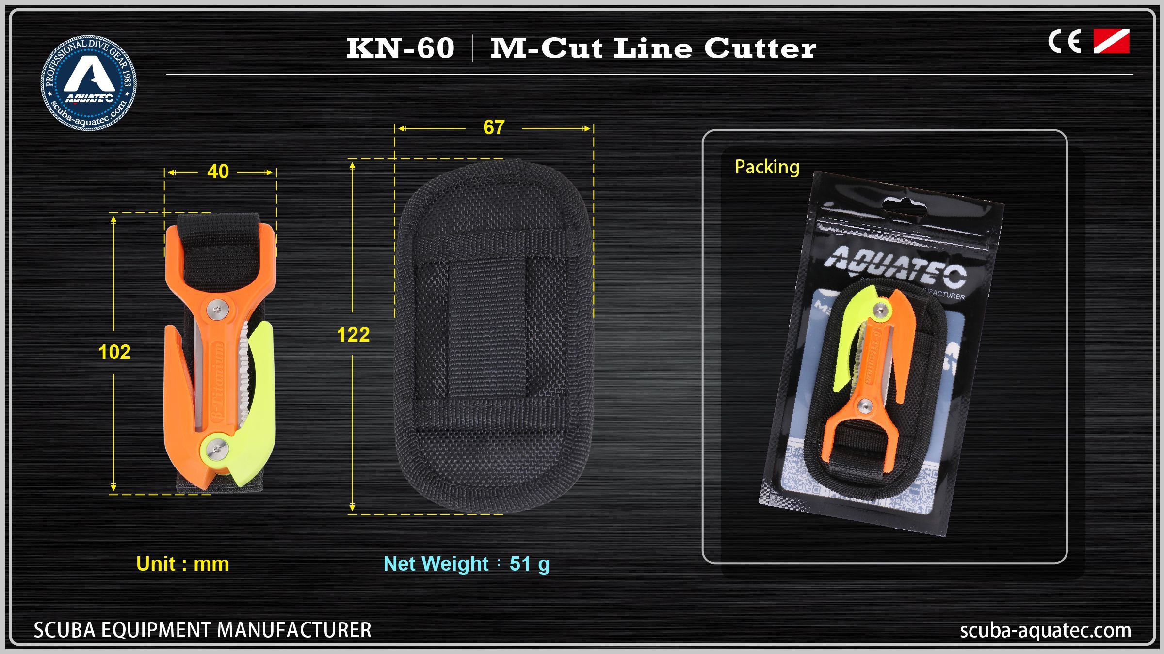 Ніж для акваланга Ніж для дайвінгу