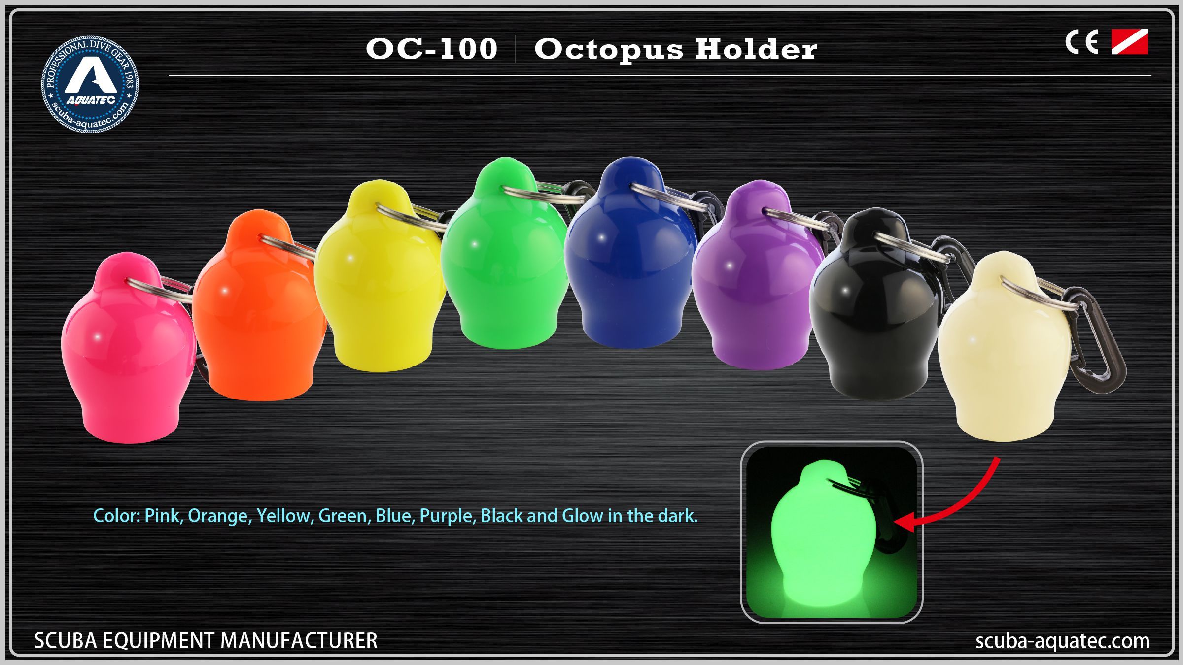 Giá đỡ miệng cho bộ điều chỉnh Aquatec OC-100 Van xả khí cho thợ lặn