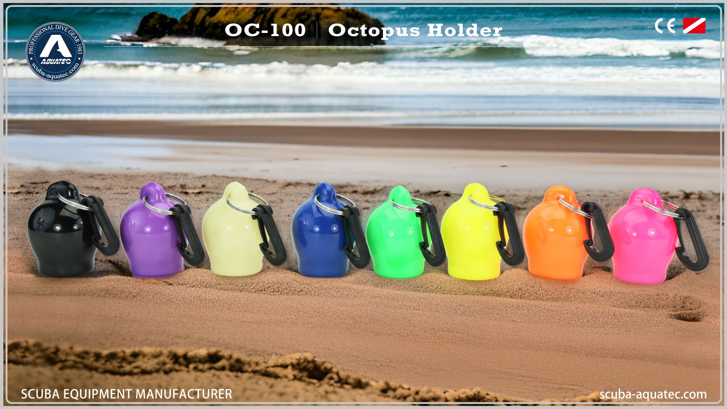 Giá đỡ miệng cho bộ điều chỉnh Aquatec OC-100 Van xả khí cho thợ lặn